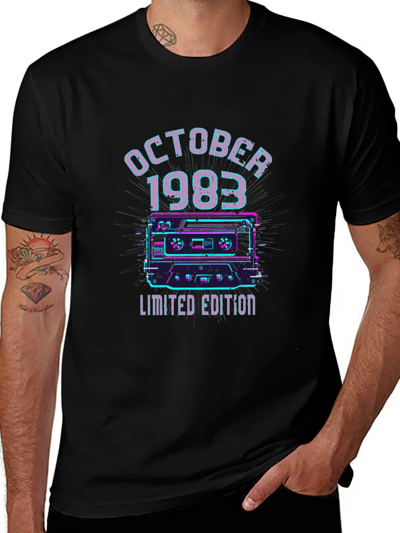 October 1983 Limited Edition Cassette Tape Graphic Tee