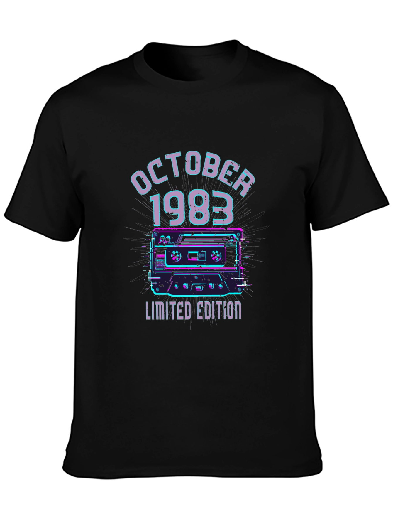 October 1983 Limited Edition Cassette Tape Graphic Tee