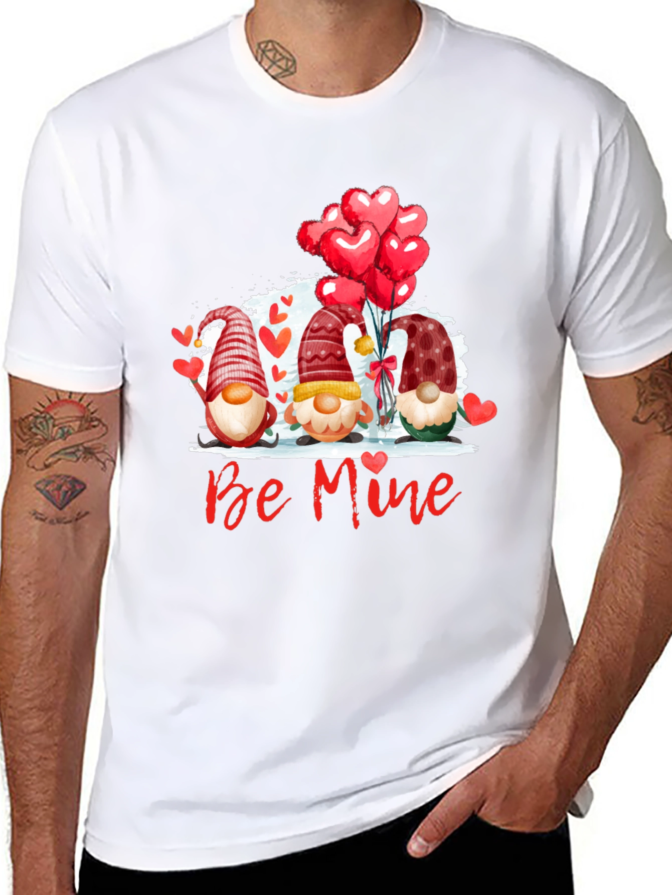 Valentines Day Gnomes Graphic T-Shirt