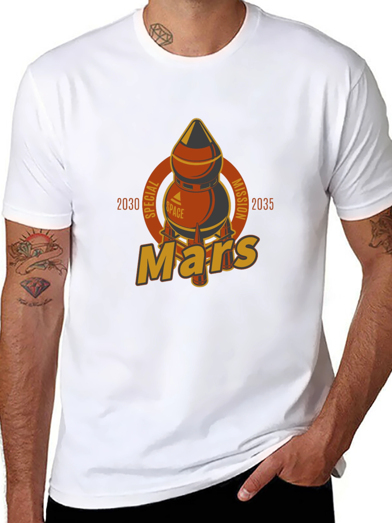 Mars Space Mission 2030-2035 Graphic T-Shirt