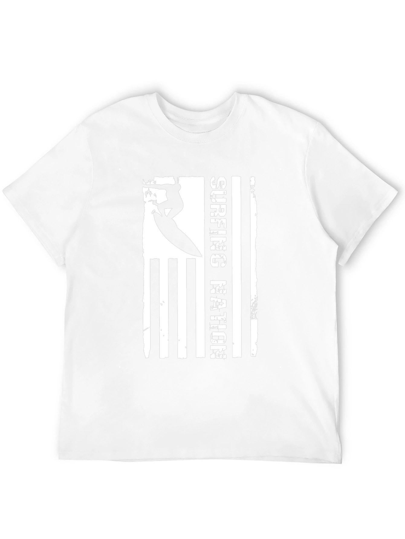 Surfing Nation Graphic Tee - Black Cotton T-Shirt