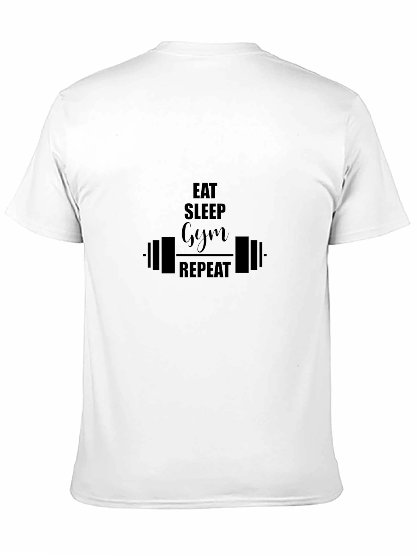 Eat Sleep Gym Repeat Black T-Shirt