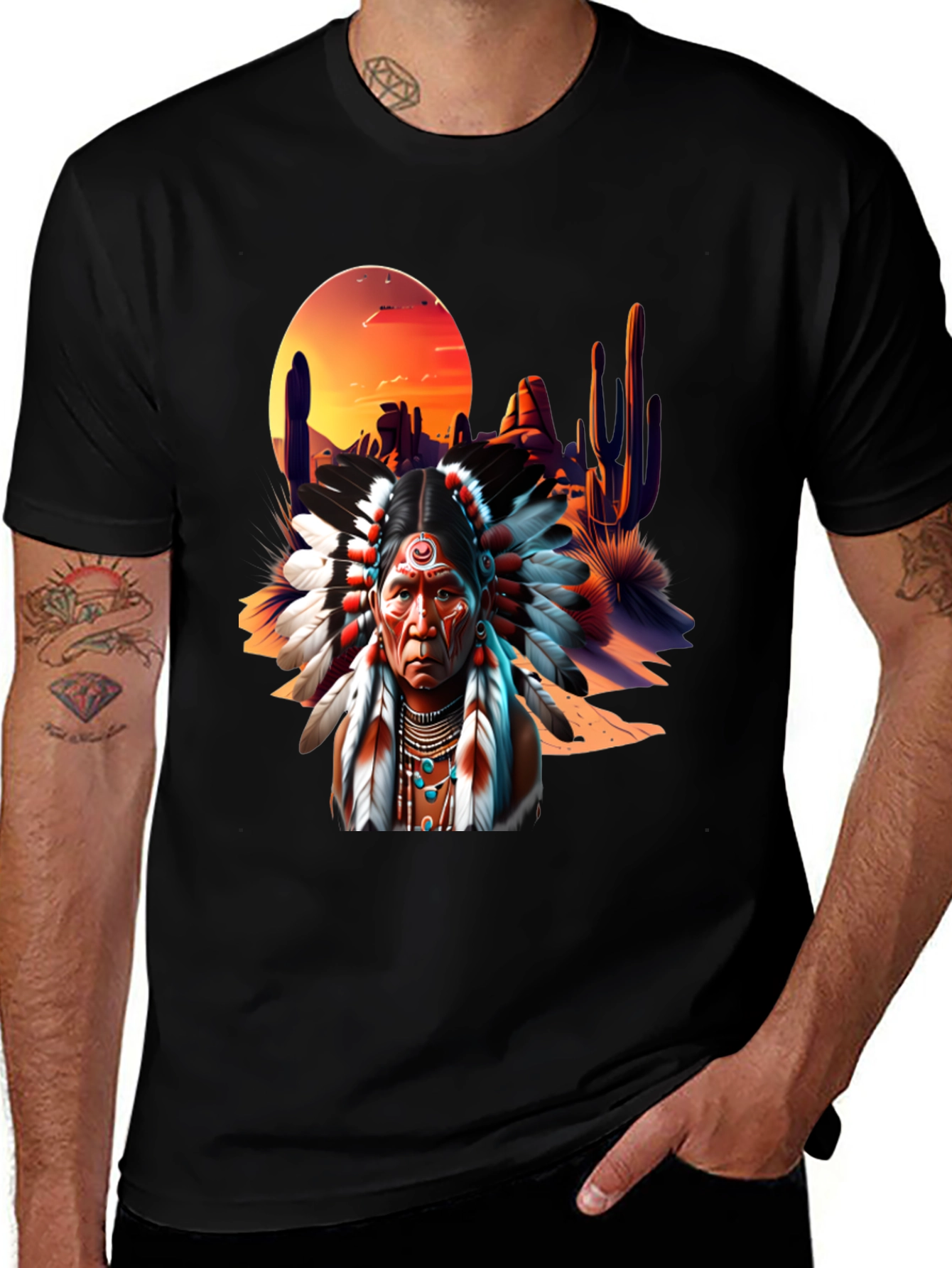 Native American Desert Graphic Tee