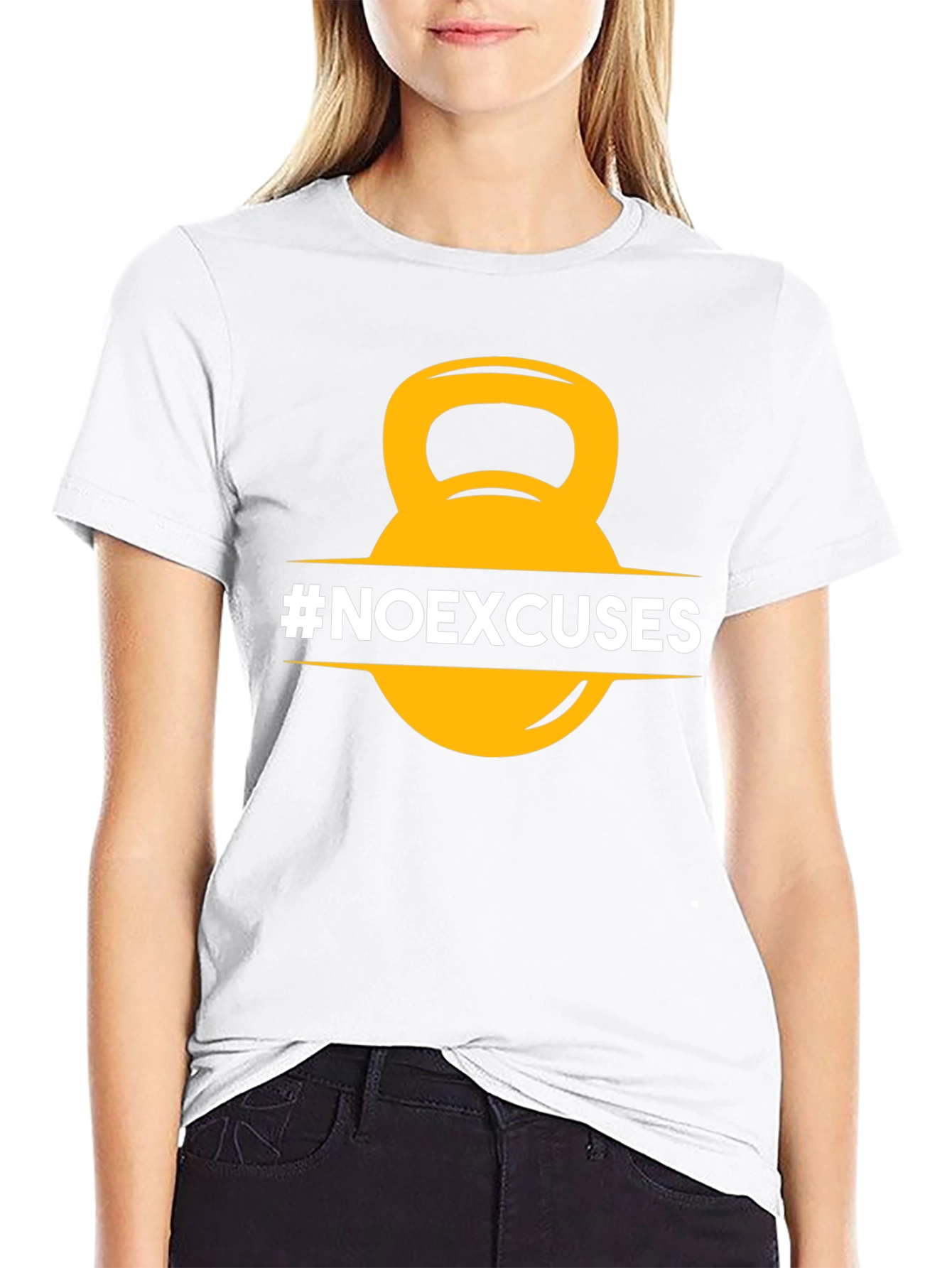 No Excuses Kettlebell T-Shirt - Fitness Motivation