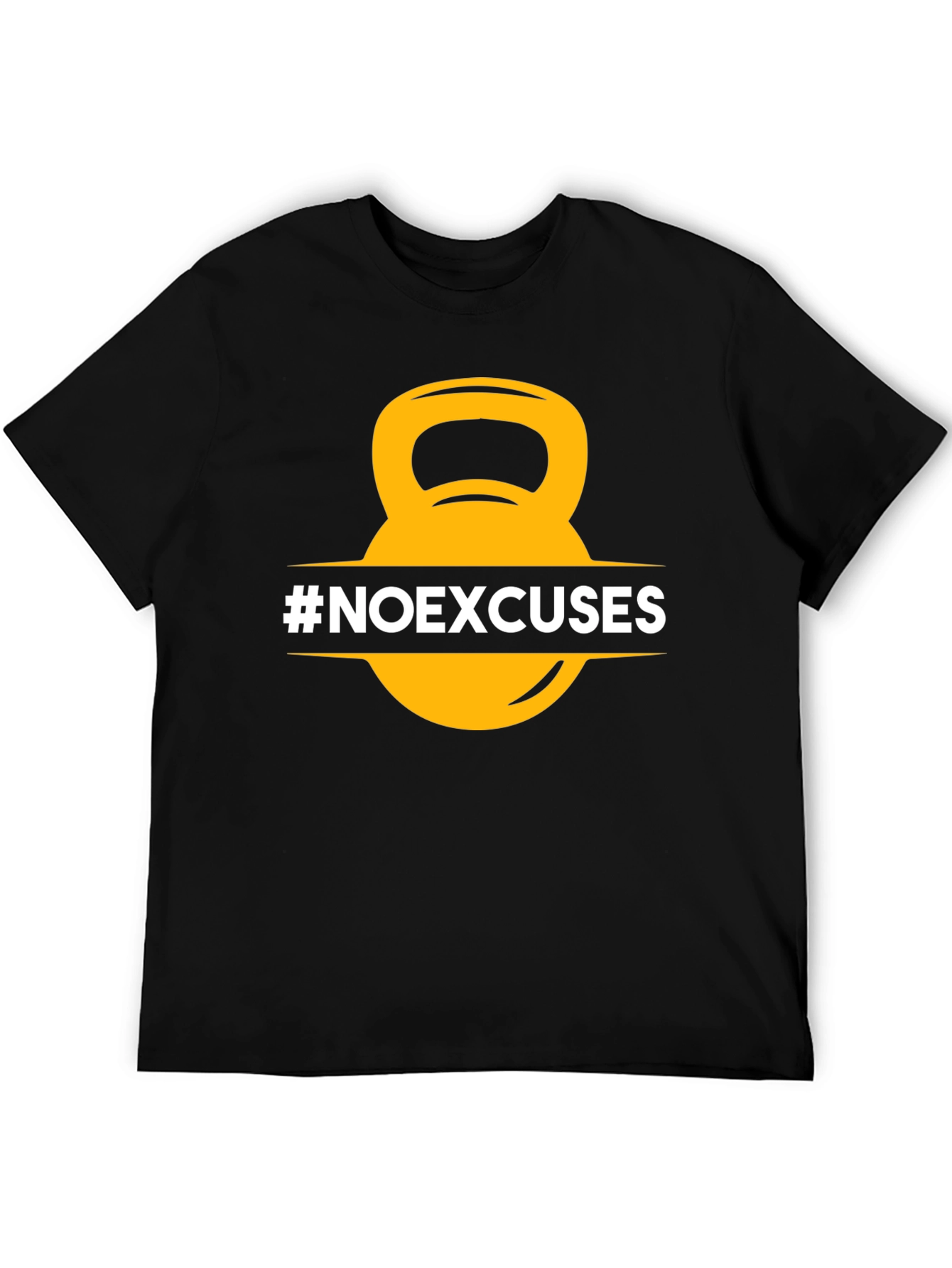 No Excuses Kettlebell T-Shirt - Fitness Motivation