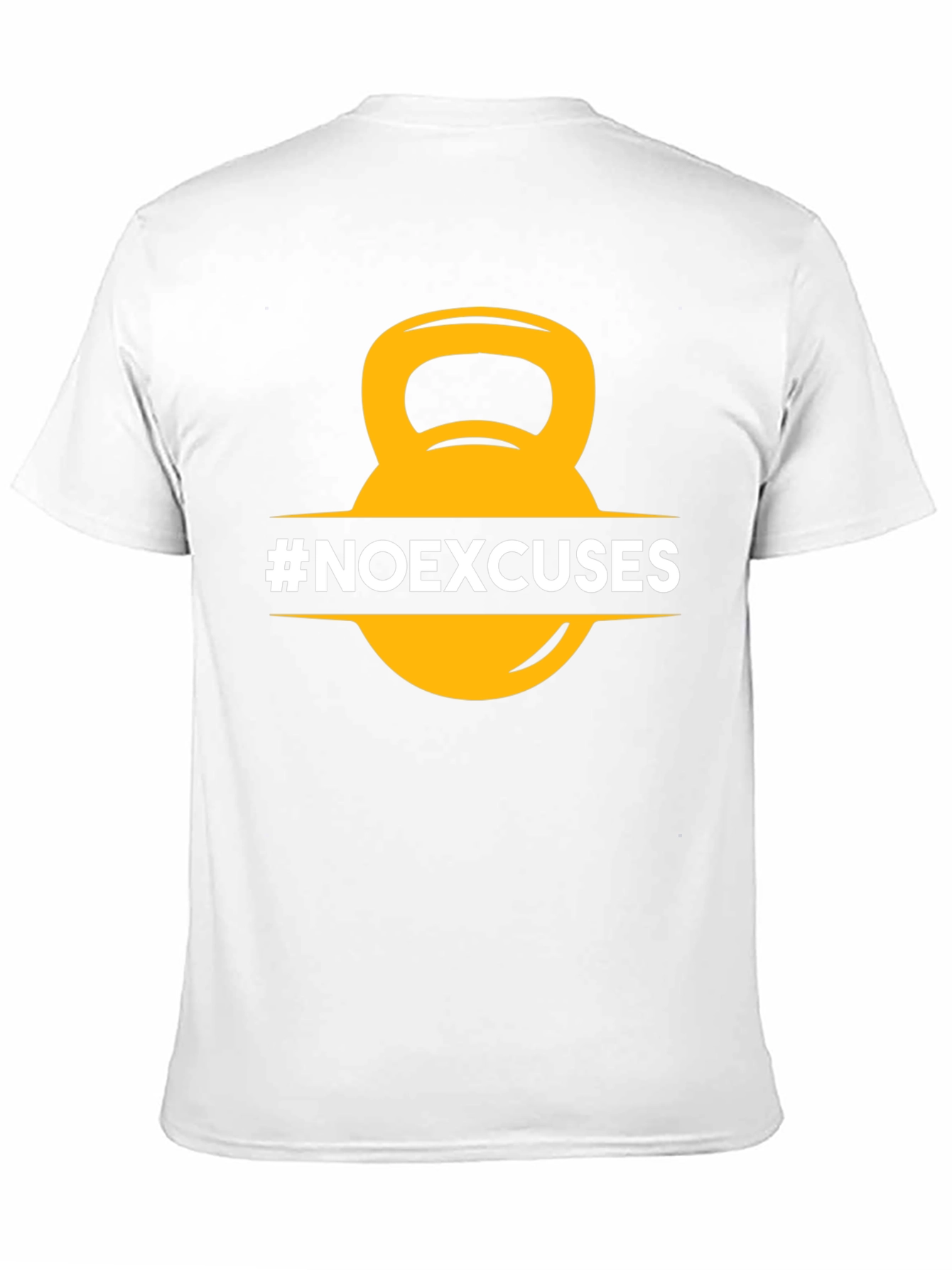 No Excuses Kettlebell T-Shirt - Fitness Motivation