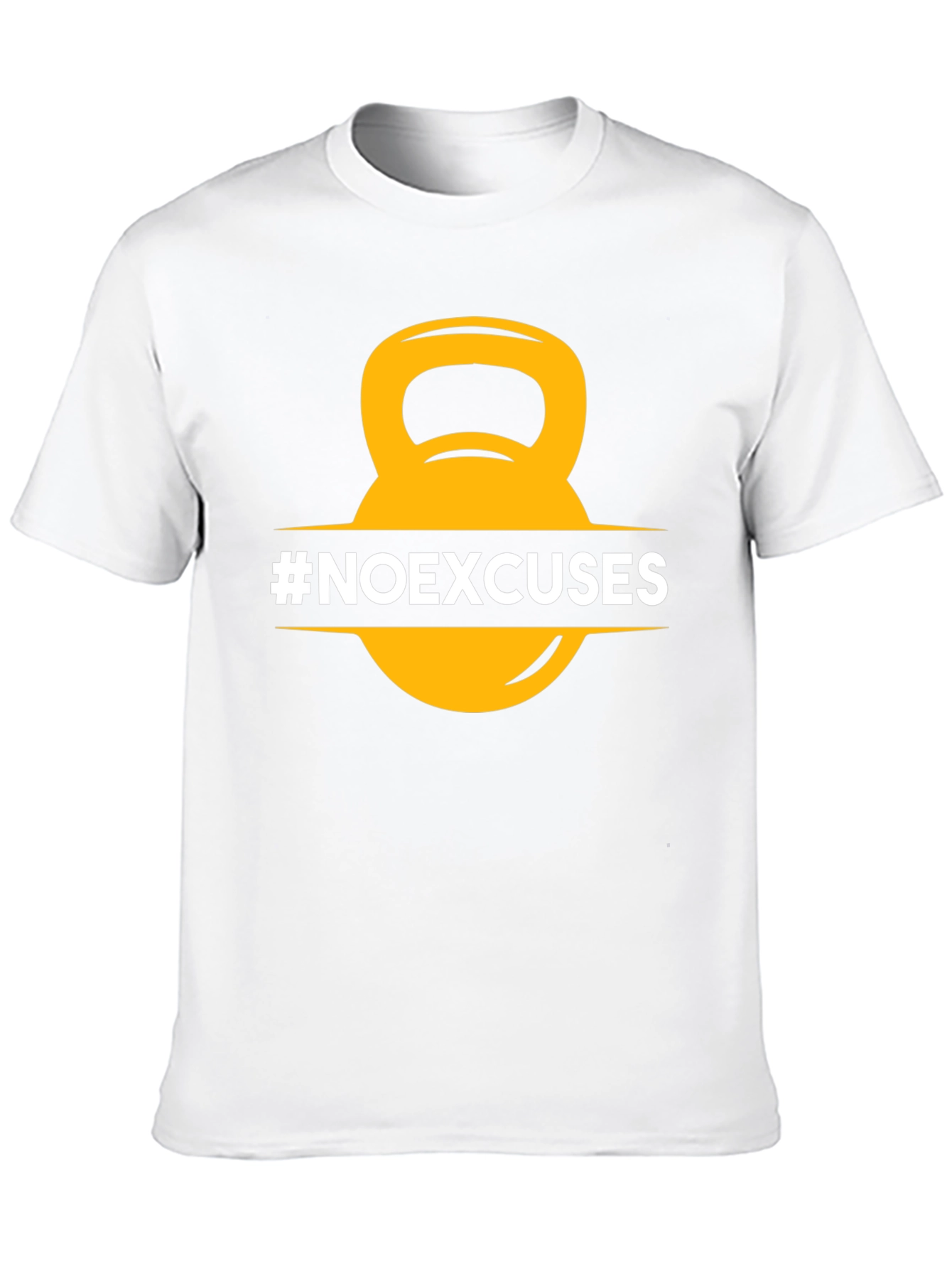 No Excuses Kettlebell T-Shirt - Fitness Motivation