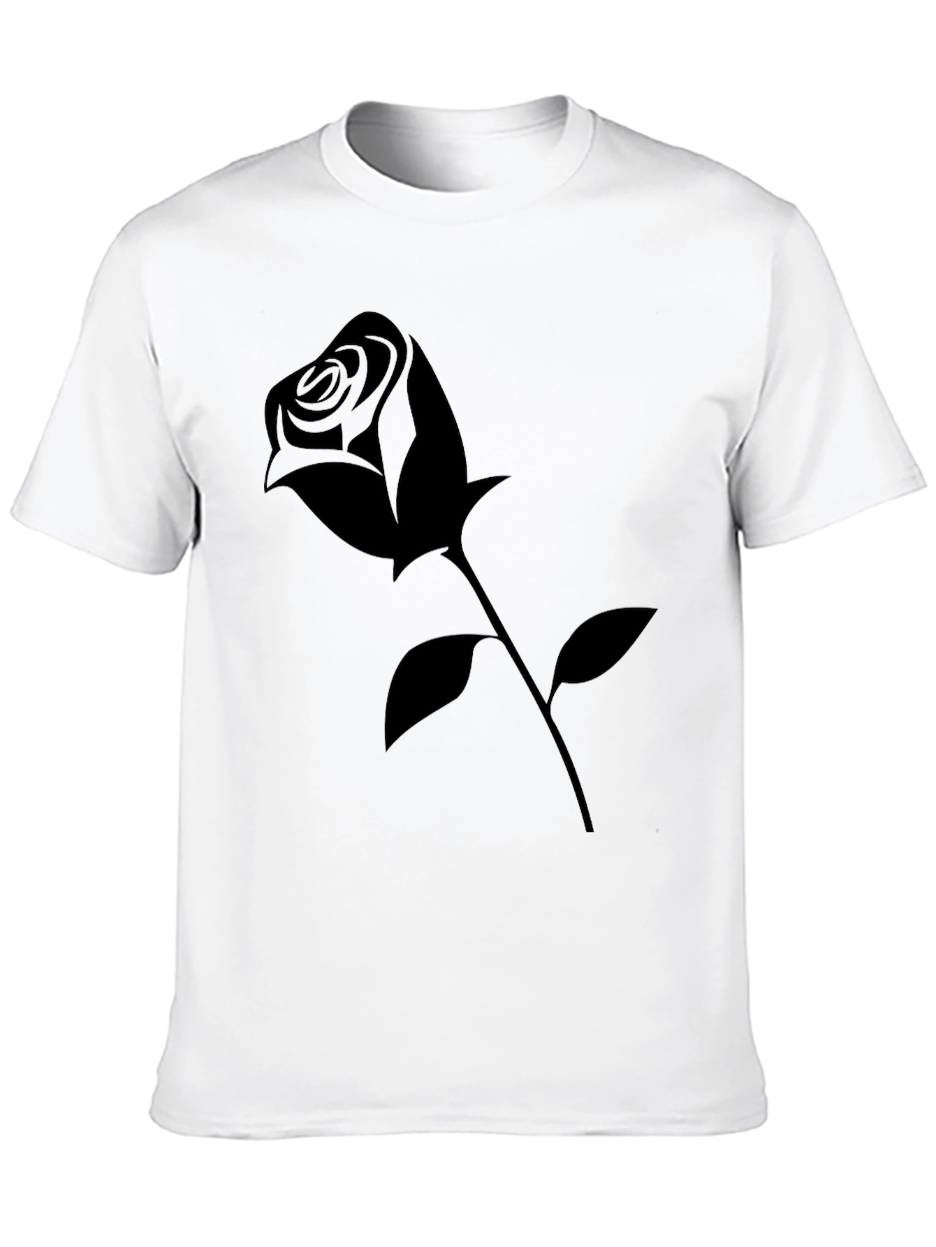 Black Rose Graphic Tee - Modern Casual Style