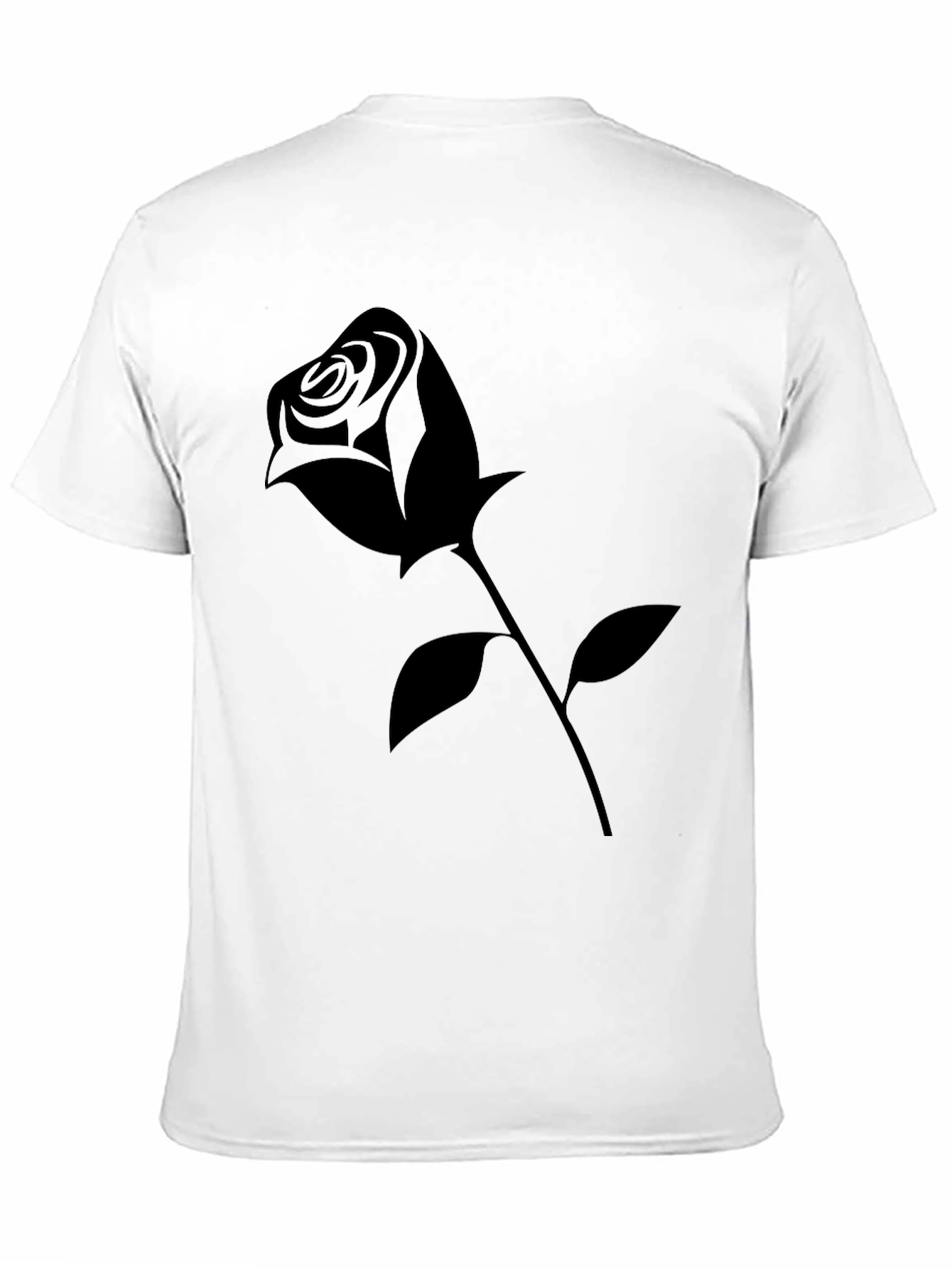 Black Rose Graphic Tee - Modern Casual Style
