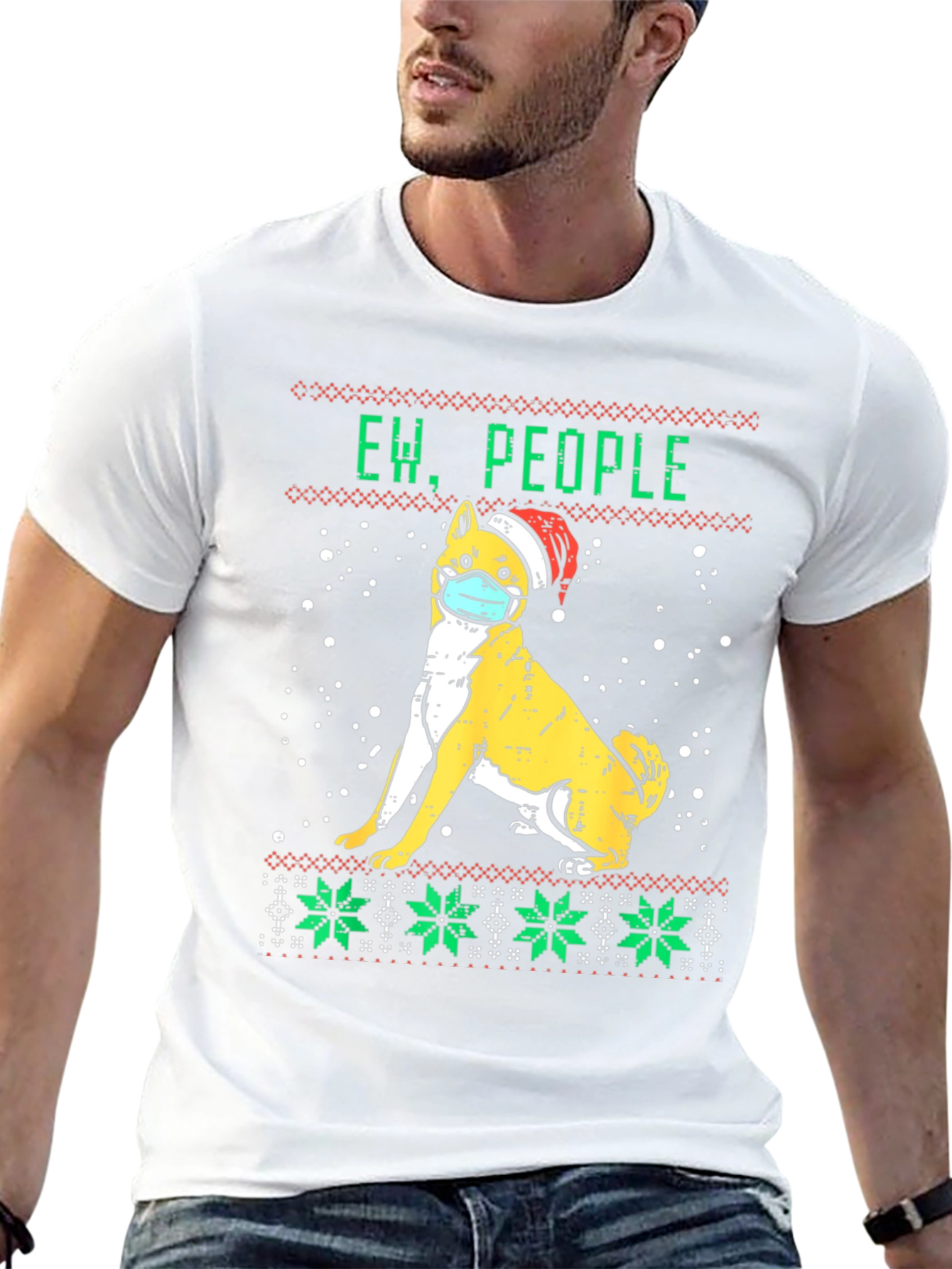 Ew People Dog Ugly Christmas T-Shirt