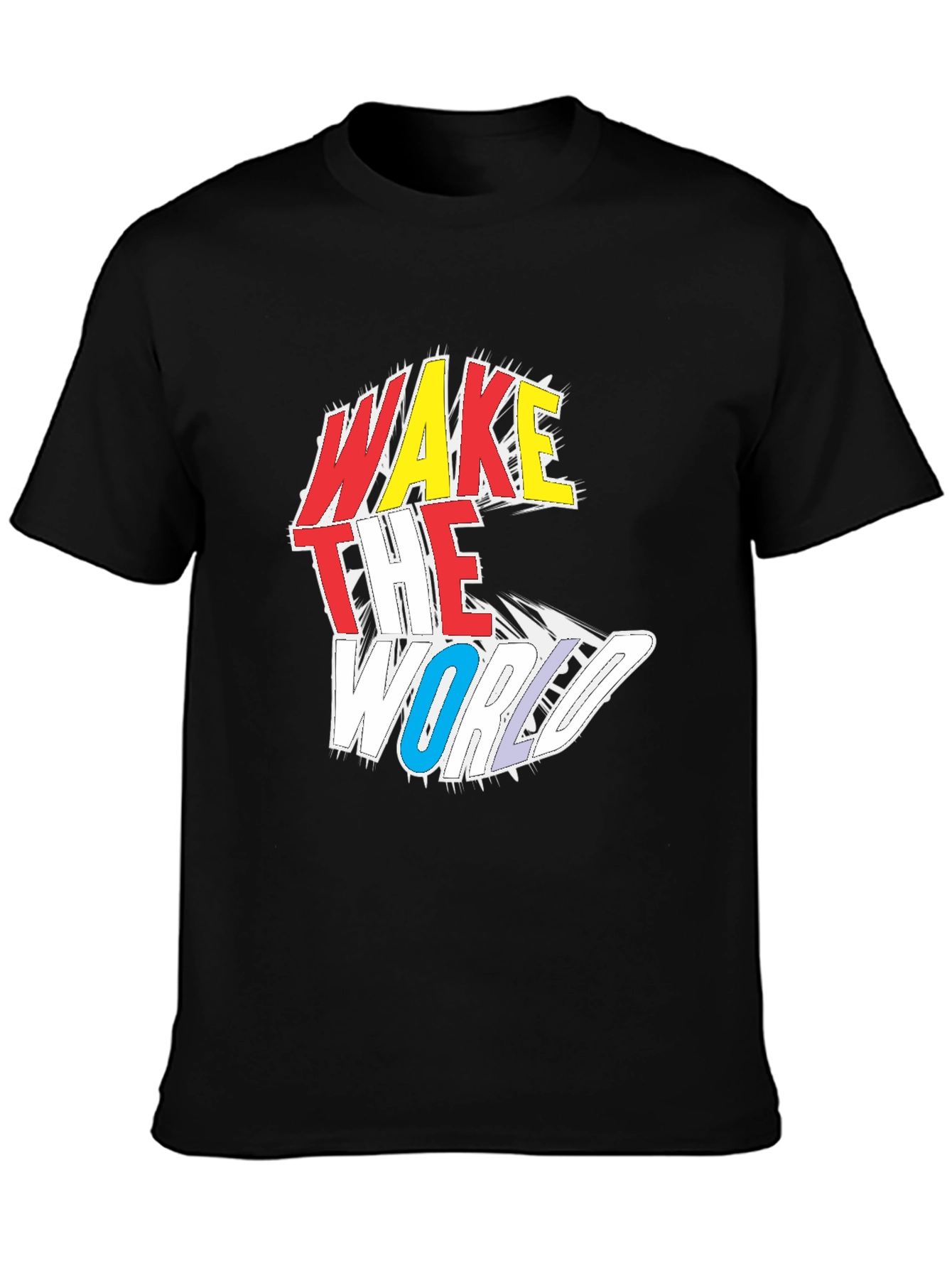 Wake The World Graphic Tee - Black
