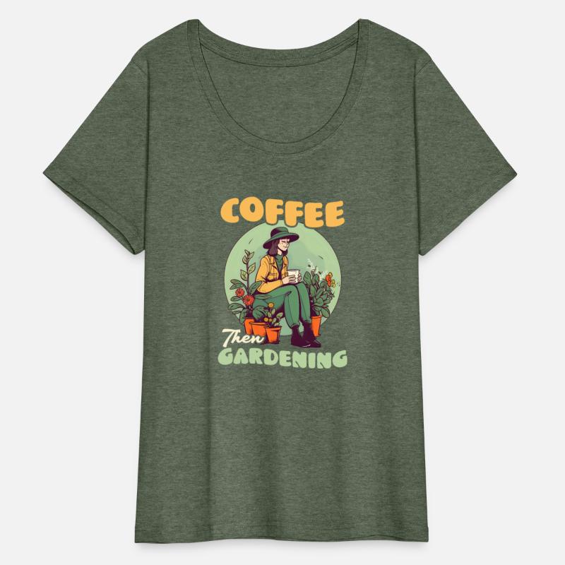 Landscaper Gardening Coffee Then Gardening