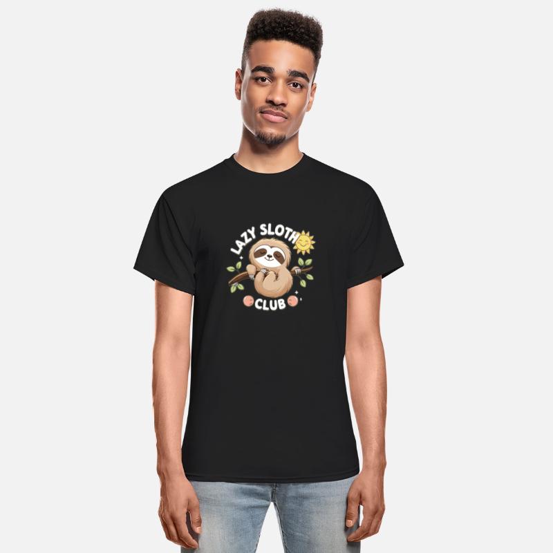 Lazy Sloth Club Illustration