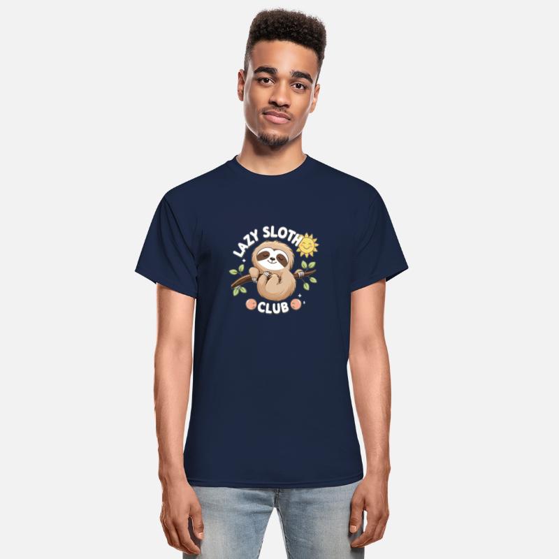 Lazy Sloth Club Illustration