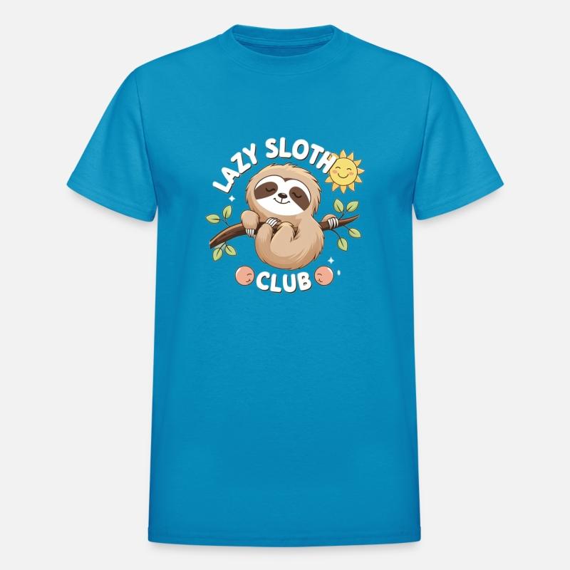 Lazy Sloth Club Illustration