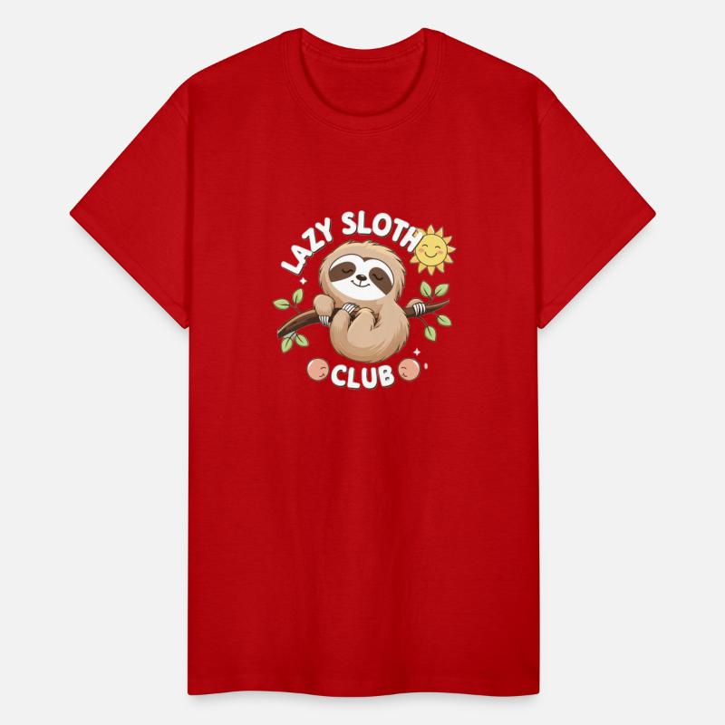 Lazy Sloth Club Illustration