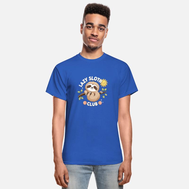 Lazy Sloth Club Illustration