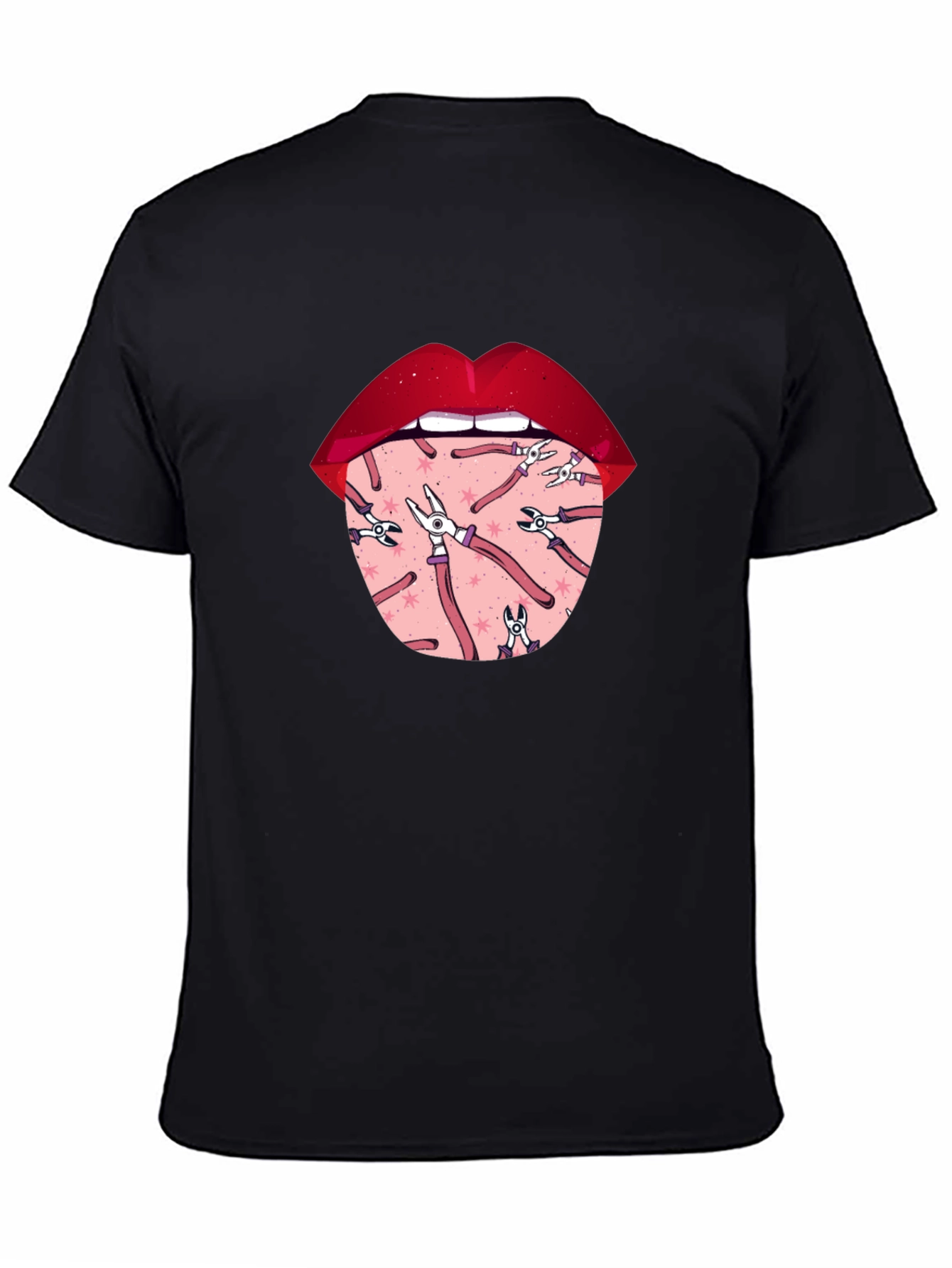Novelty Graphic T-Shirt - Tongue Tool Design