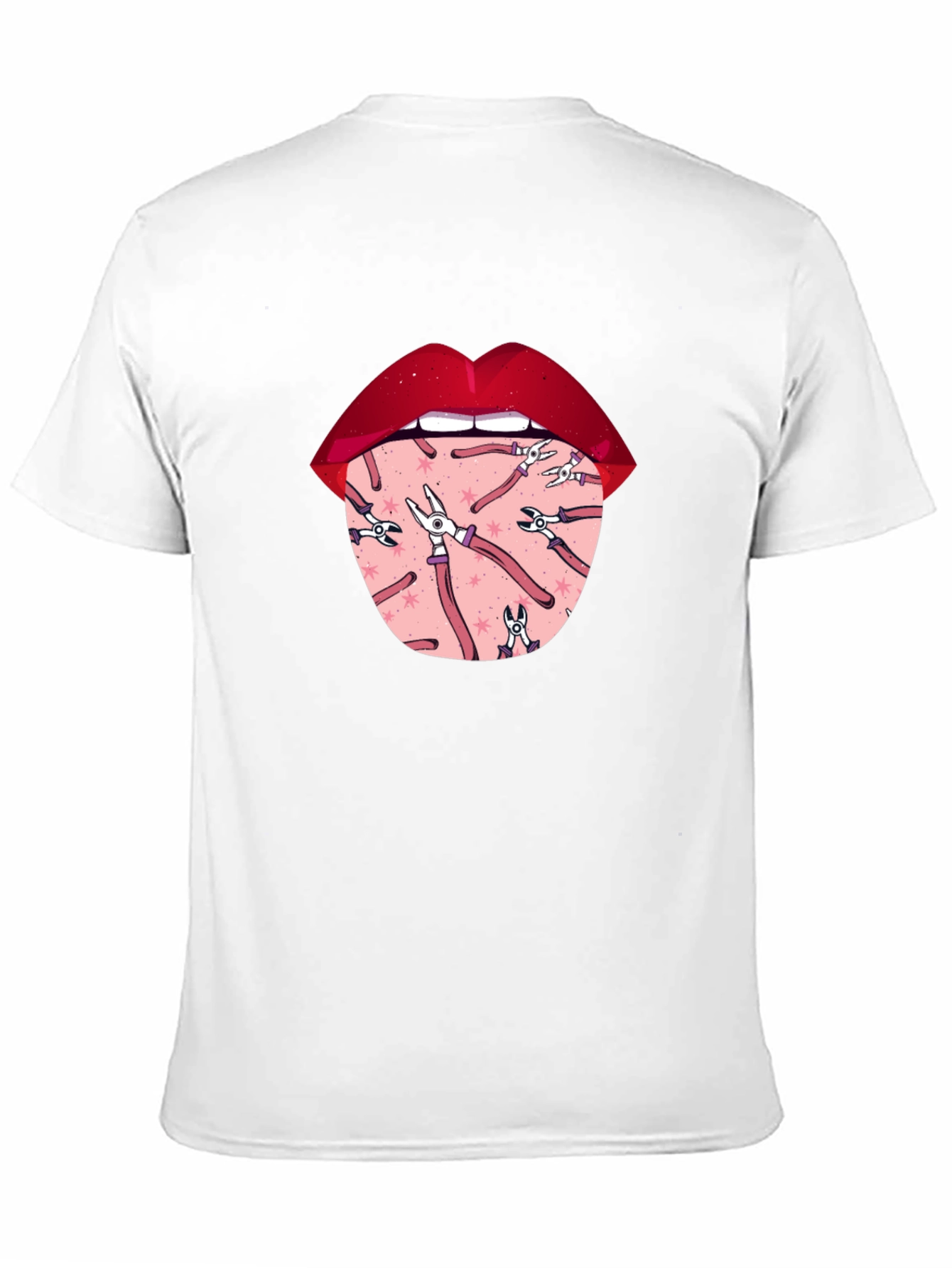 Novelty Graphic T-Shirt - Tongue Tool Design