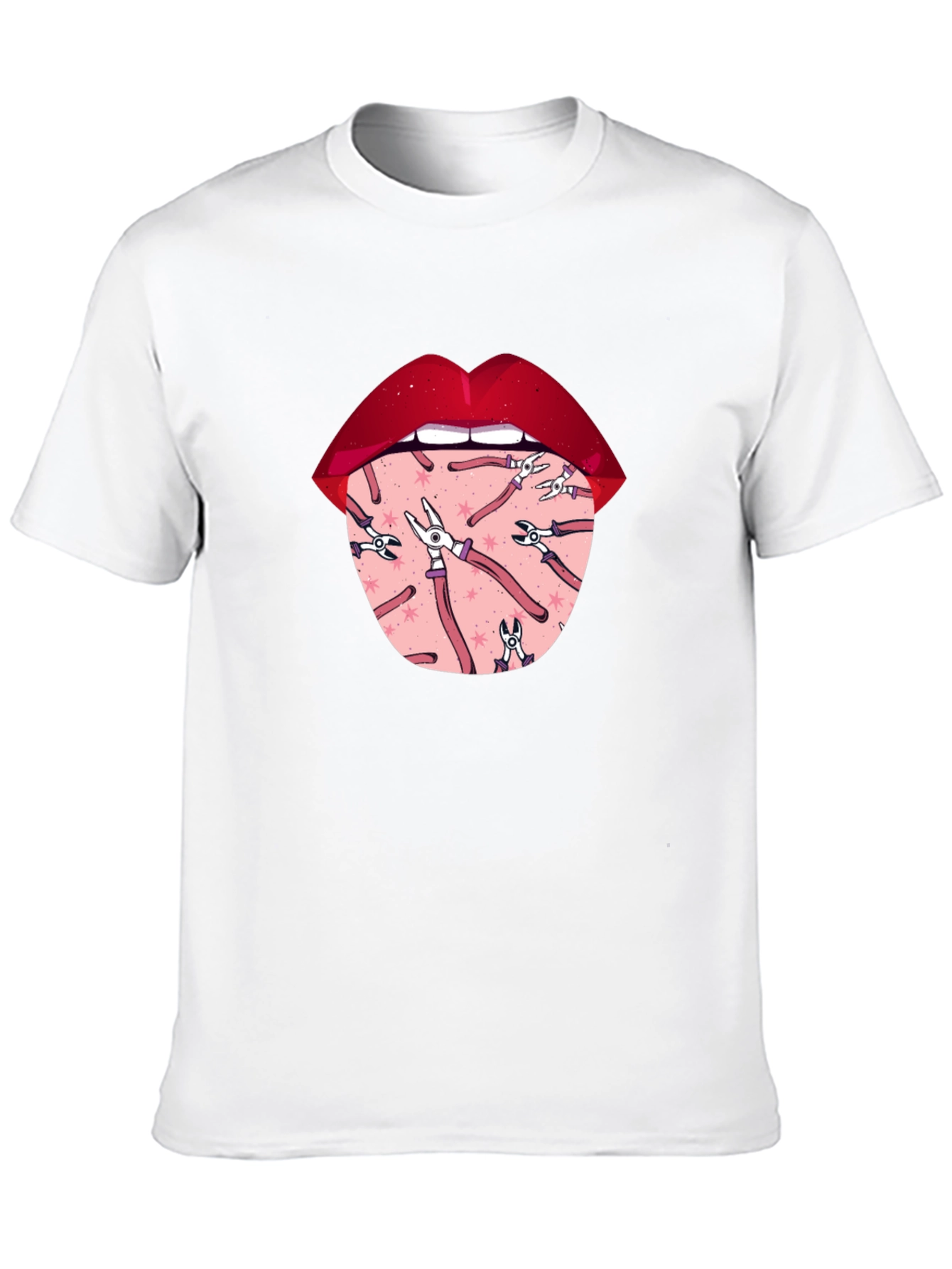 Novelty Graphic T-Shirt - Tongue Tool Design