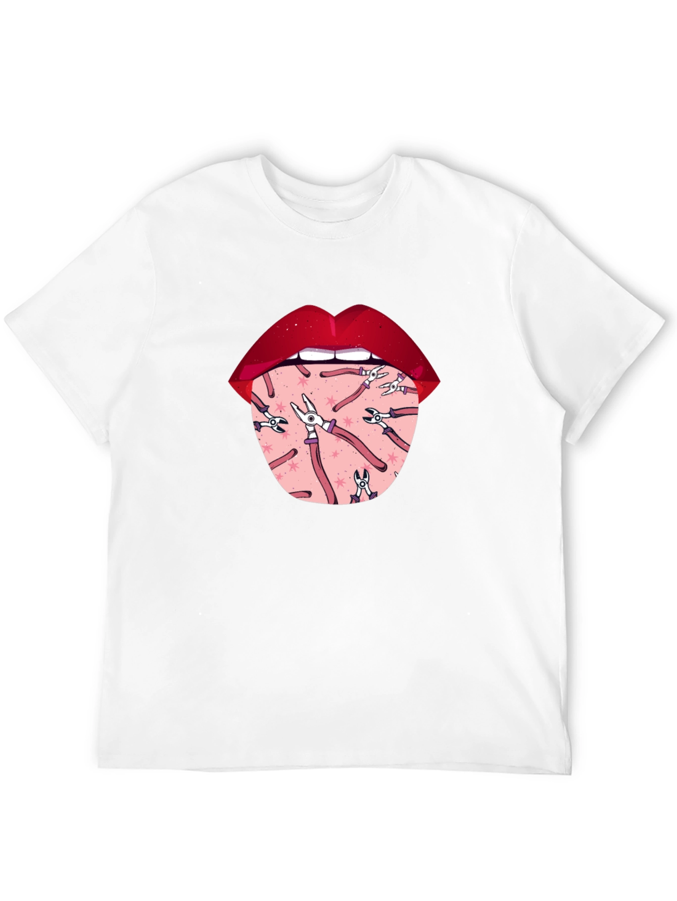 Novelty Graphic T-Shirt - Tongue Tool Design