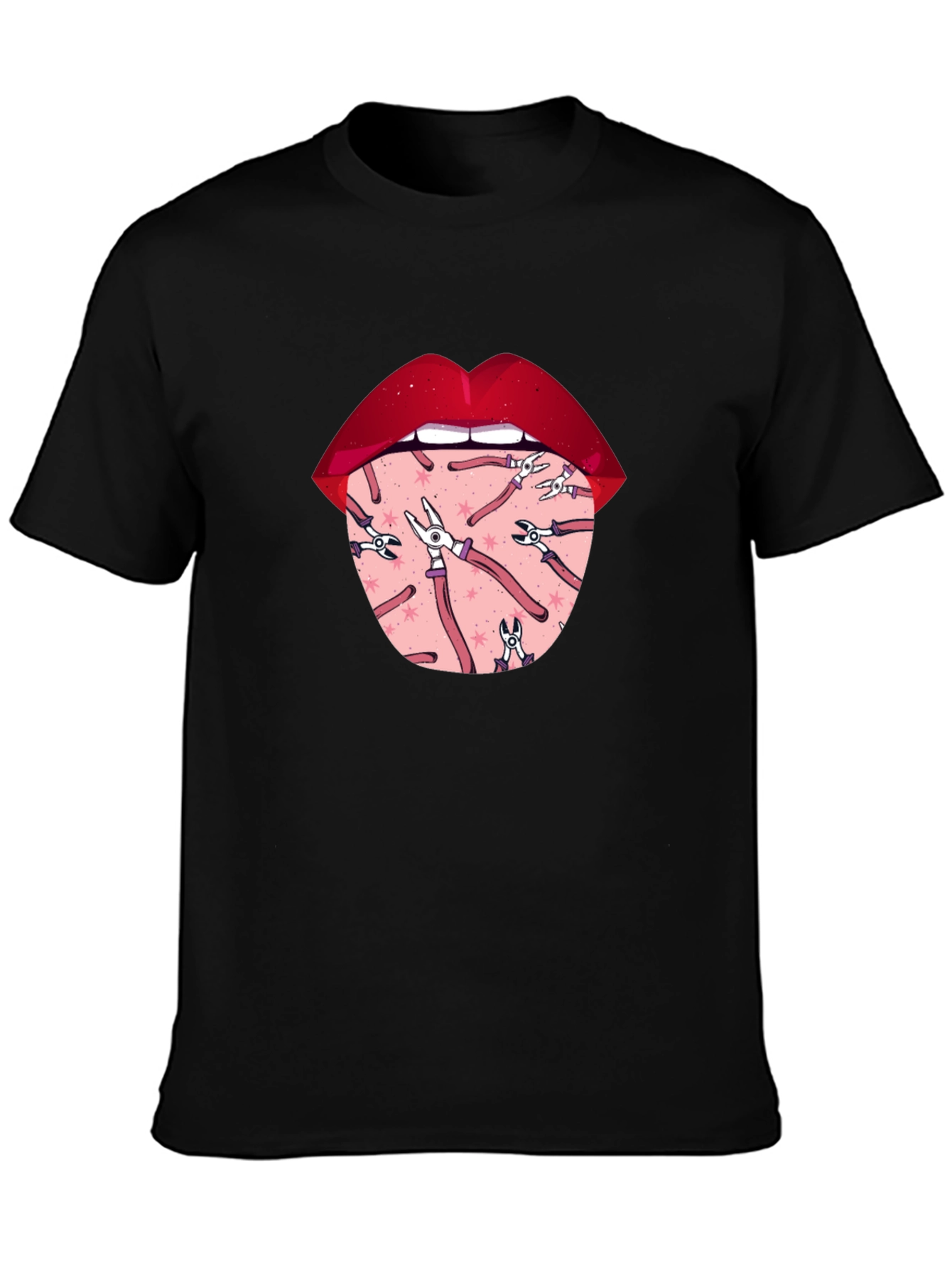 Novelty Graphic T-Shirt - Tongue Tool Design