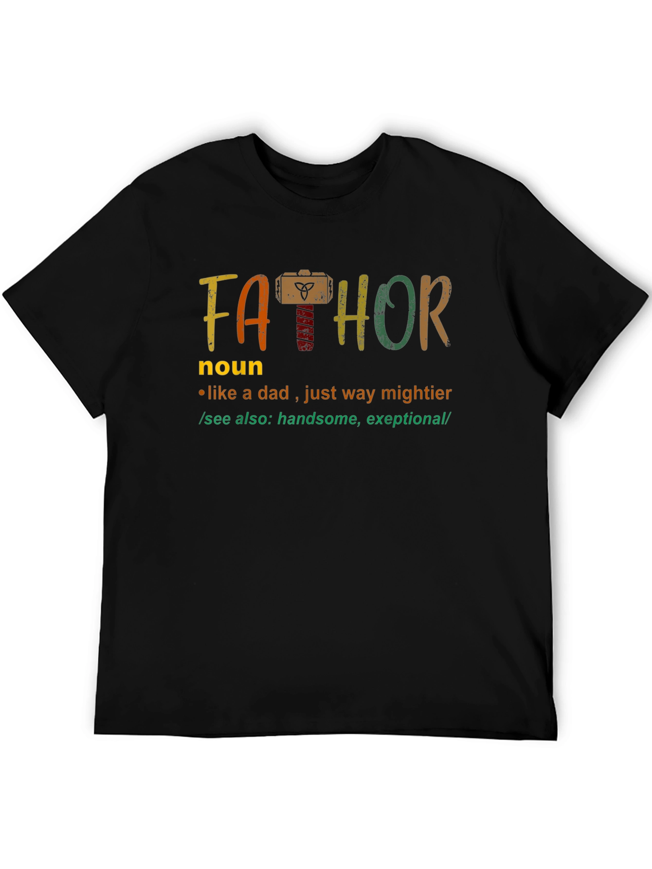 Fathor Definition T-Shirt - Mightier Dad