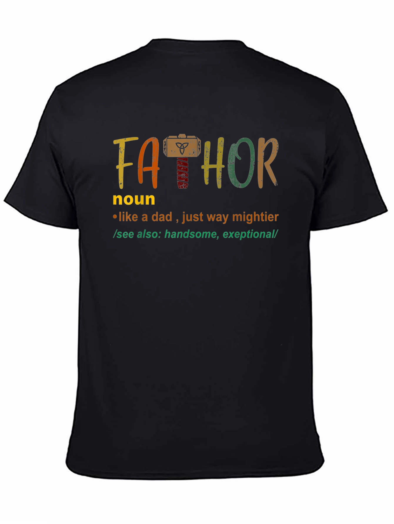 Fathor Definition T-Shirt - Mightier Dad
