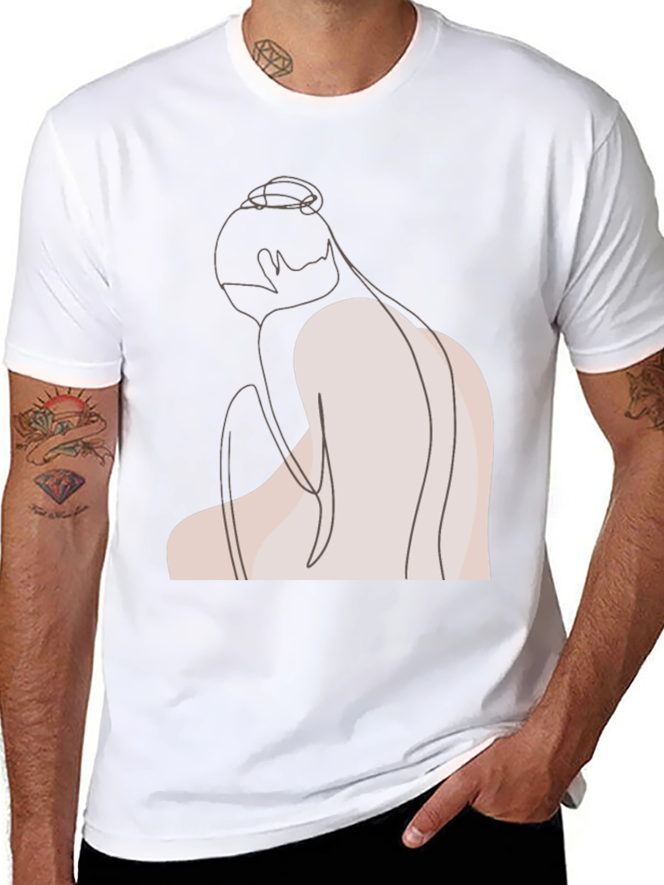 Minimalist Line Art T-Shirt