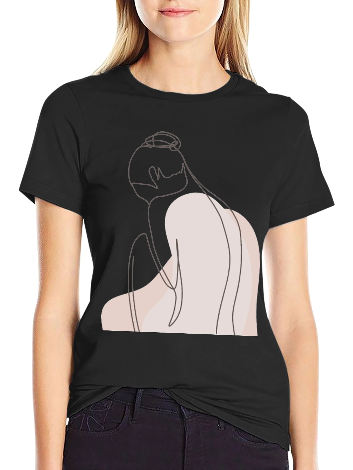 Minimalist Line Art T-Shirt
