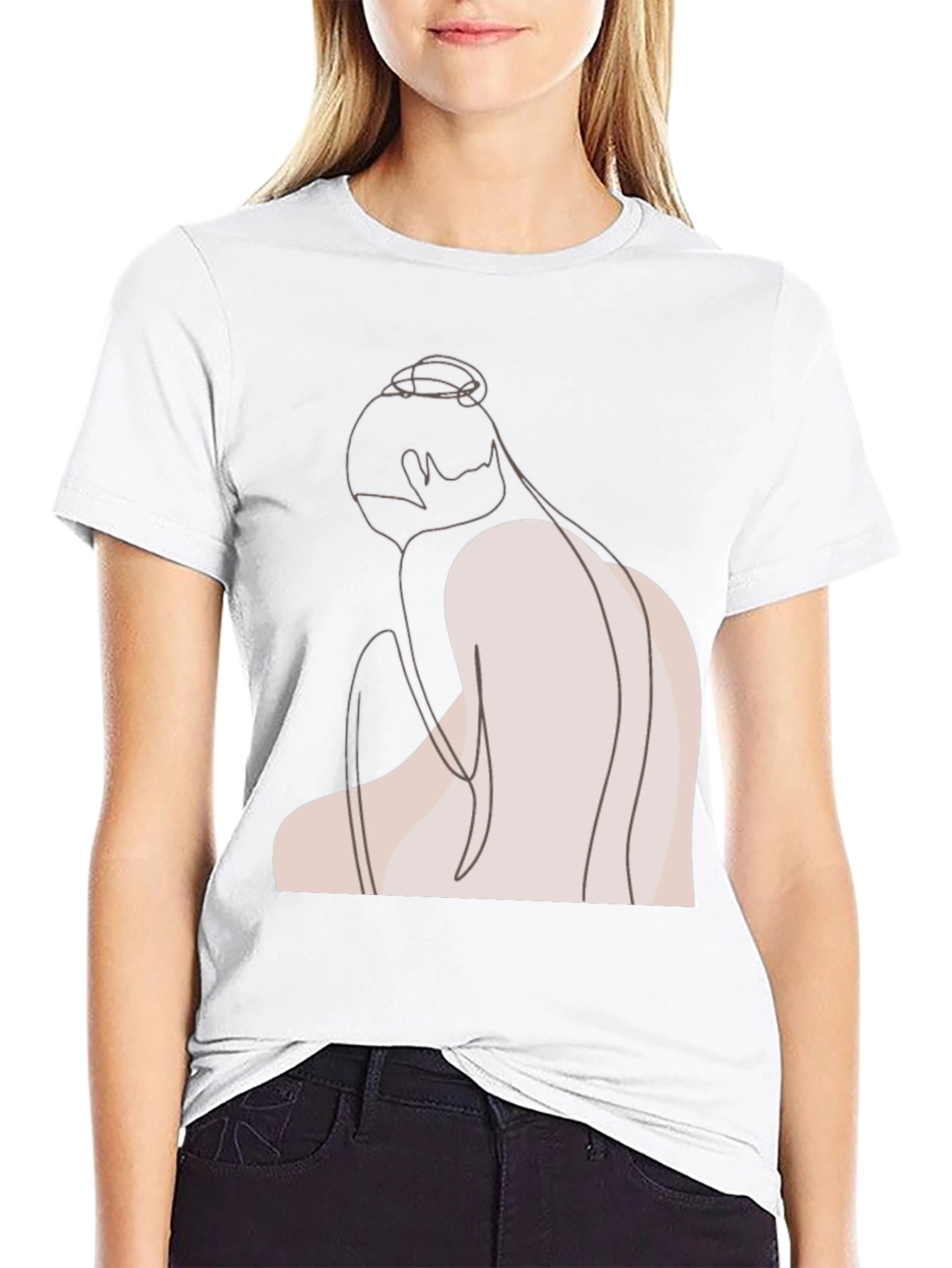Minimalist Line Art T-Shirt