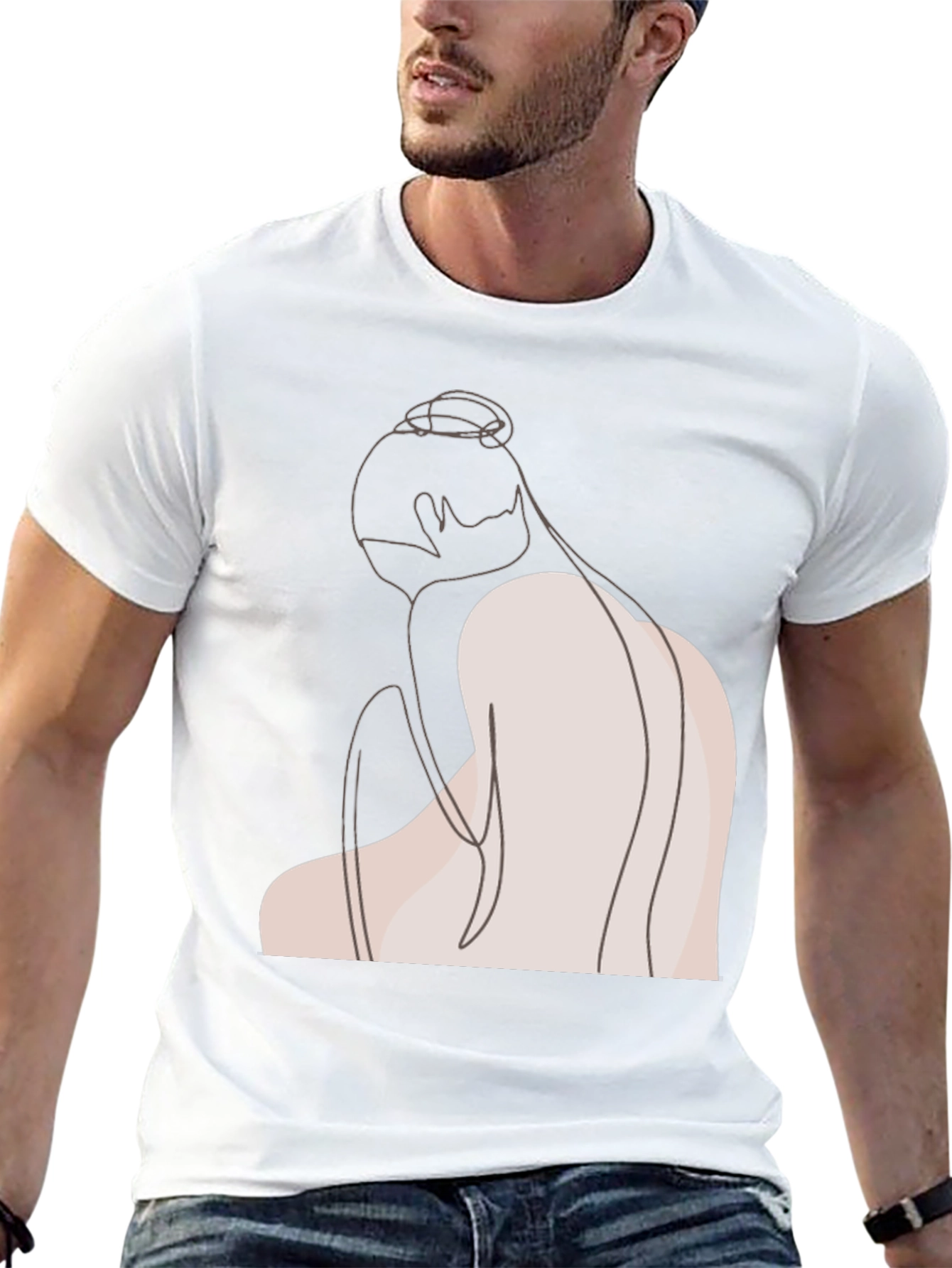 Minimalist Line Art T-Shirt
