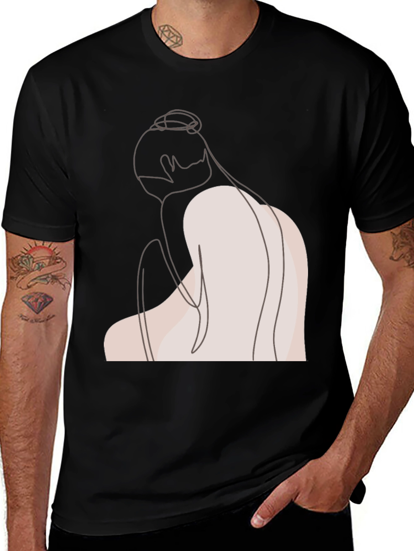 Minimalist Line Art T-Shirt