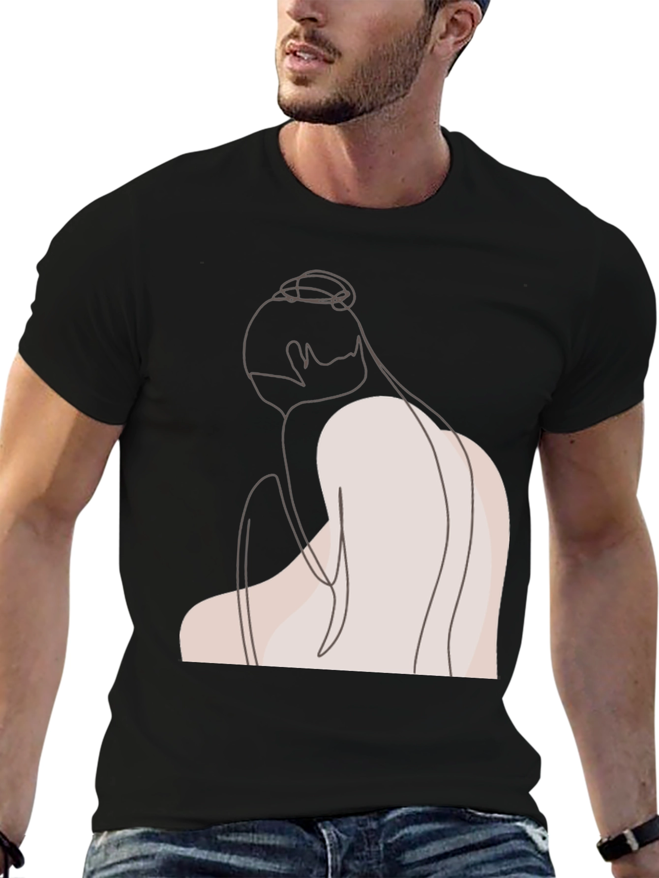 Minimalist Line Art T-Shirt