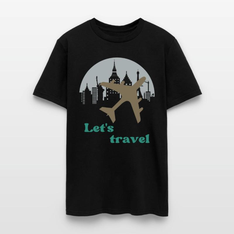 Let's travel quote t-shirt and apparrel