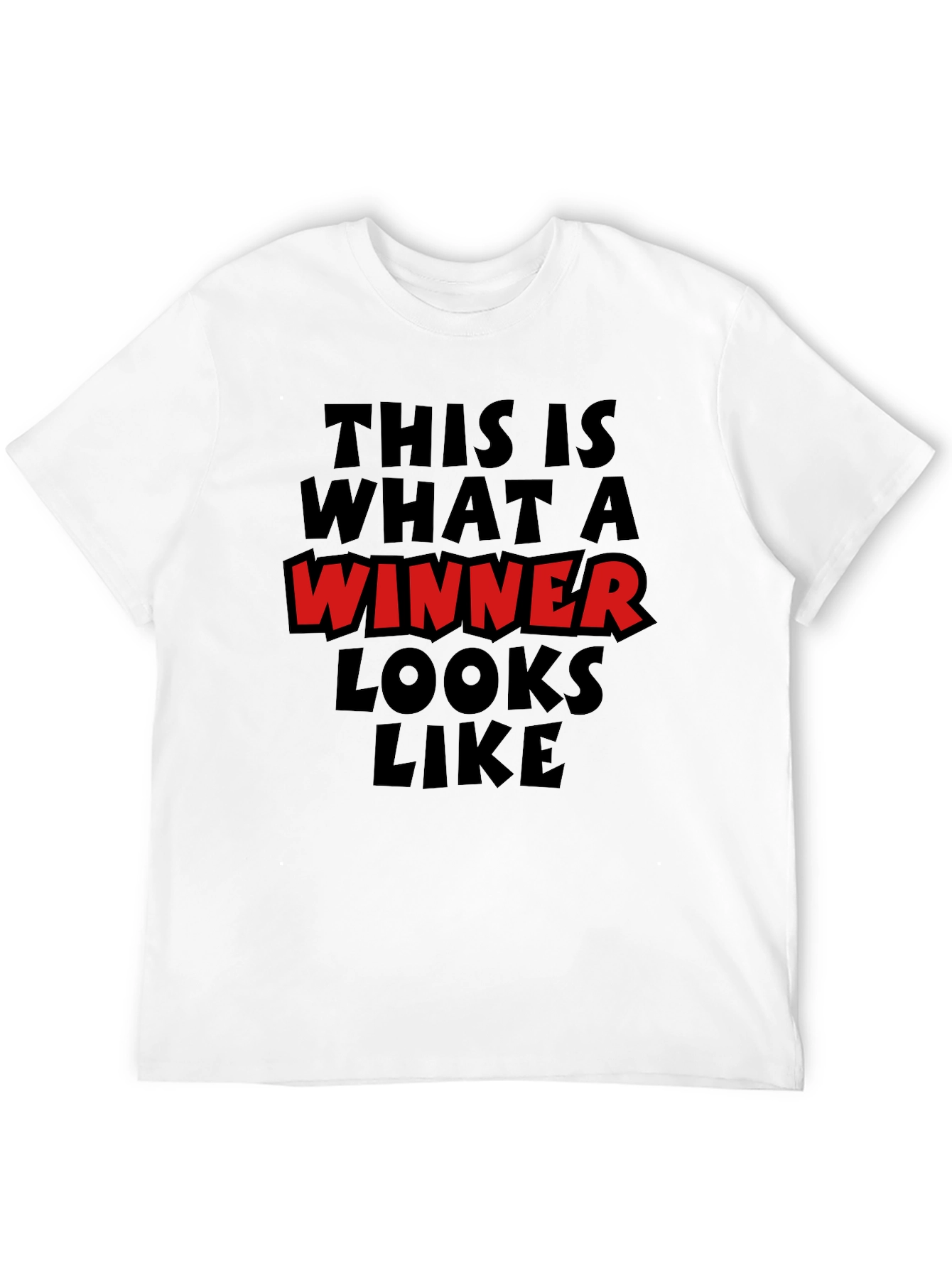 Winner Graphic Tee - Comfortable Black T-Shirt
