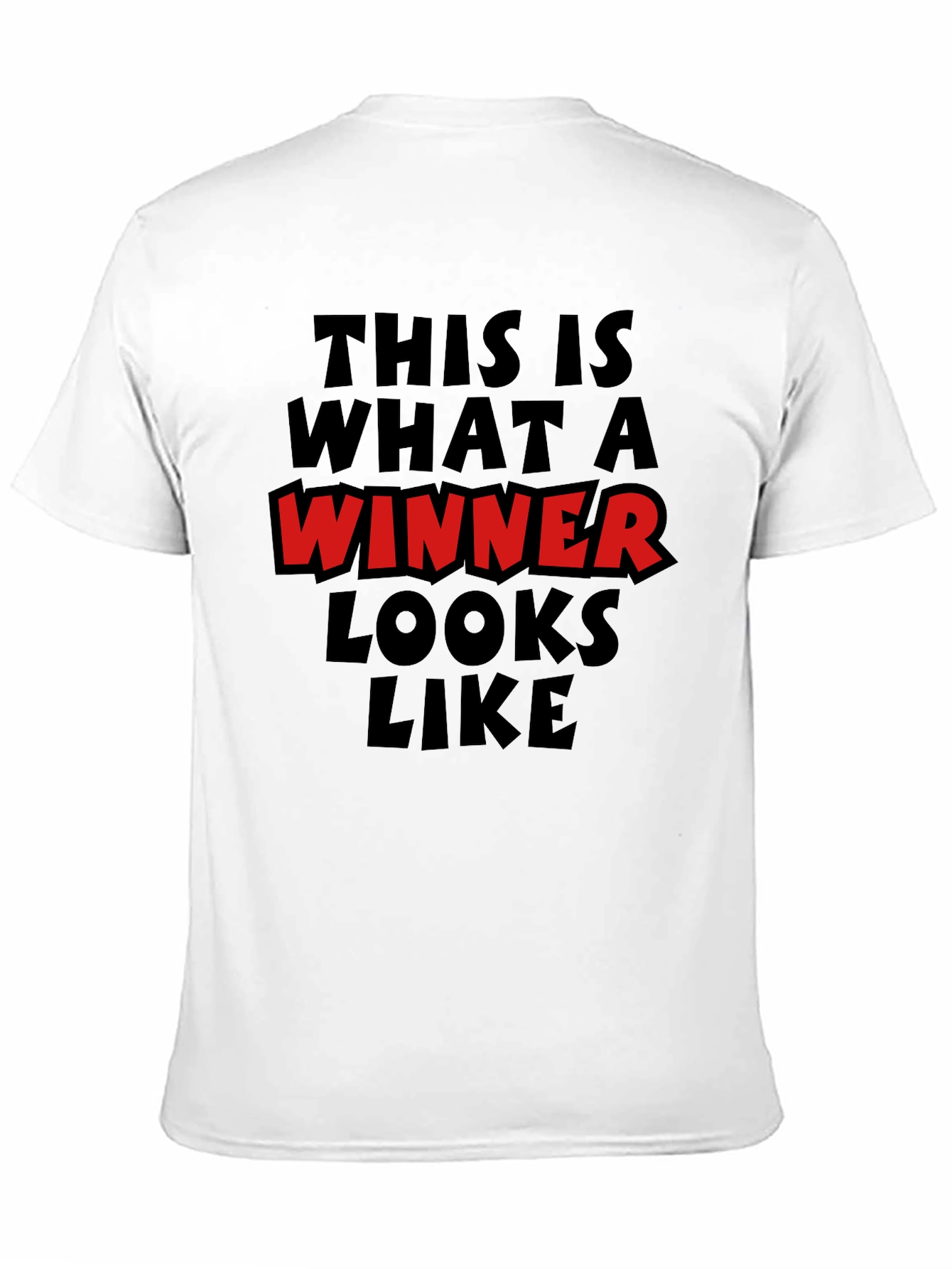 Winner Graphic Tee - Comfortable Black T-Shirt