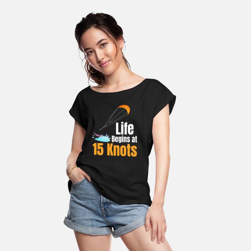 Life Begins At 15 Knots Funny Kitesurfing