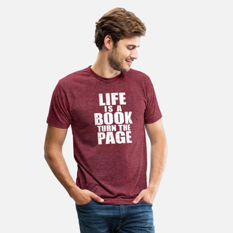 Life Is A Book Turn The Page Distressed