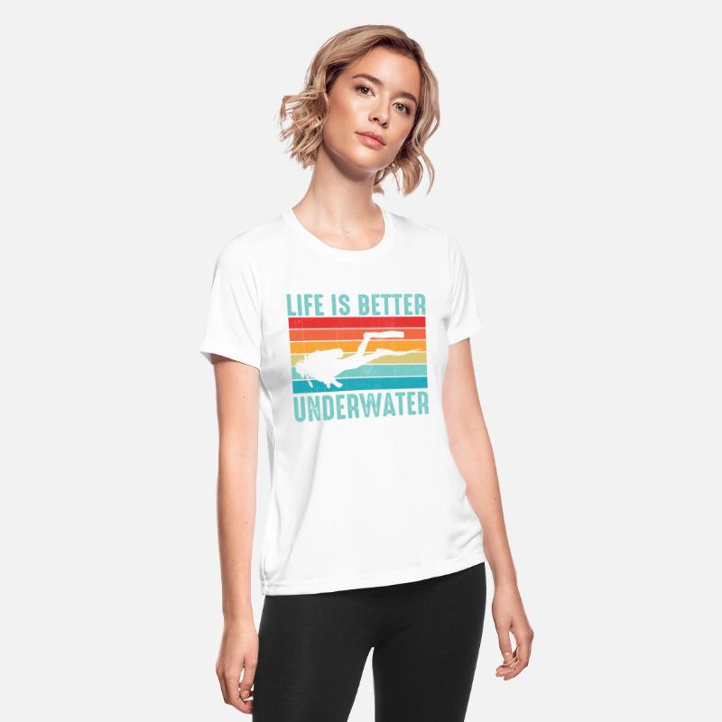 Life Is Better Underwater - Ocean Sea Free Diving