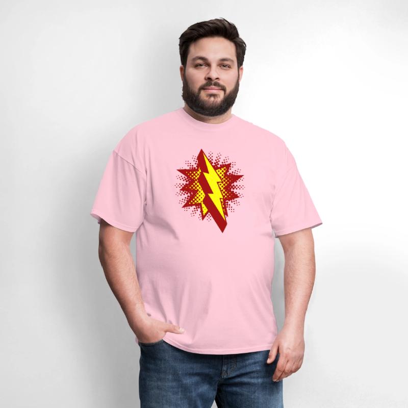 lightning strikes in comic style