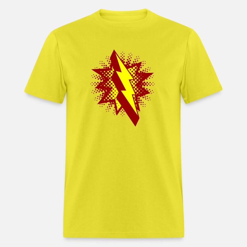 lightning strikes in comic style