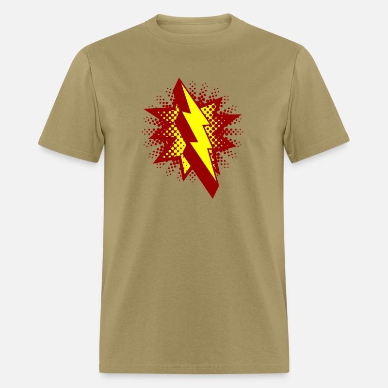 lightning strikes in comic style