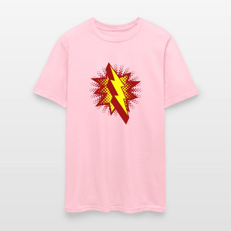 lightning strikes in comic style