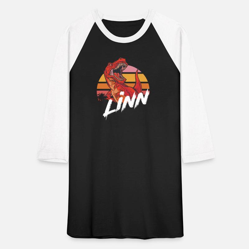 LINN - Beautiful girls name with T-REX Dinosaur