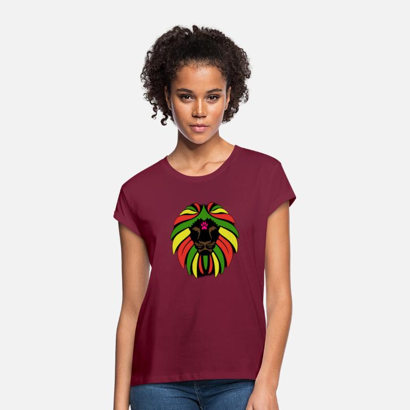 lion of the african forest with forest colors