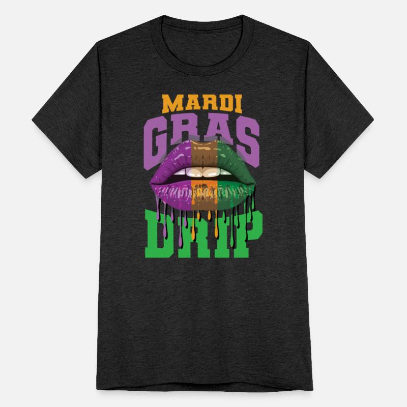 Lips Mardi Gras Drip