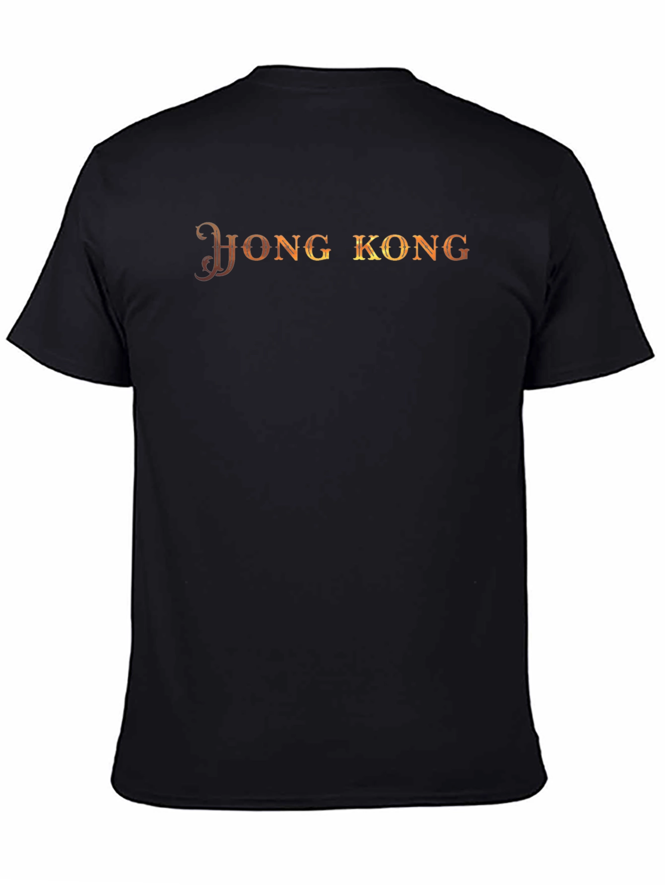 Hong Kong Graphic Tee - Black Crew Neck