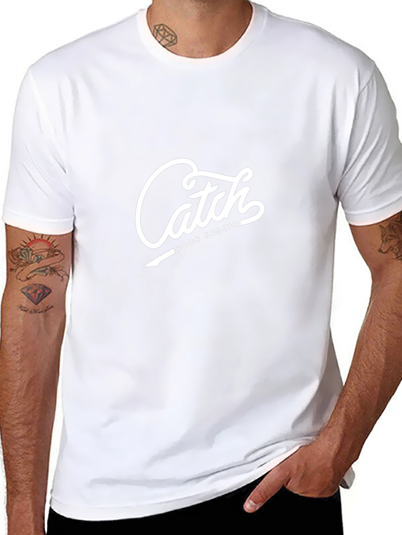 Catch Your Breath Graphic Tee - Black