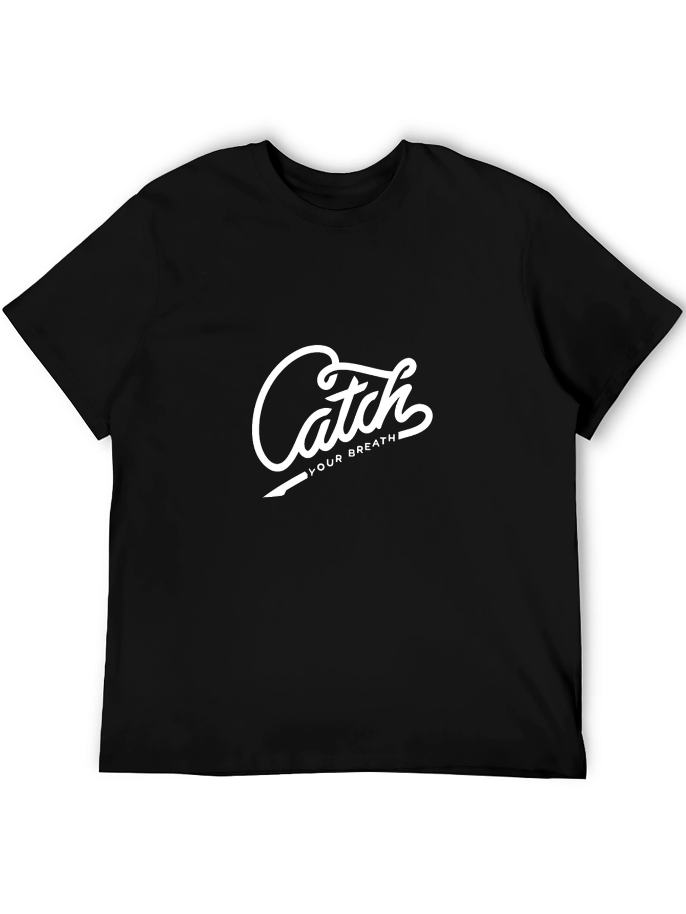 Catch Your Breath Graphic Tee - Black